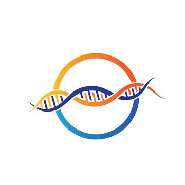 Dna logo vector illustration template Stock Illustration