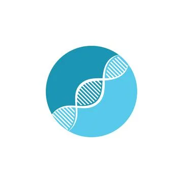 Dna logo vector illustration template Stock Illustration