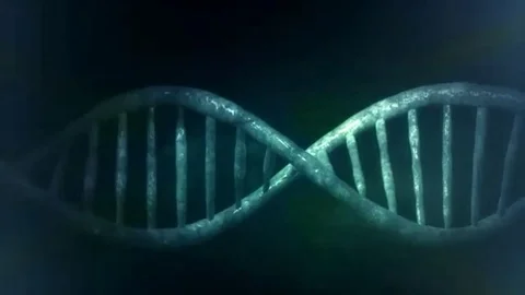 DNA loop 3D animation Stock Footage 98247126