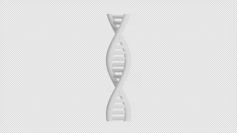 DNA looping animation, alpha background Stock Footage 283716711