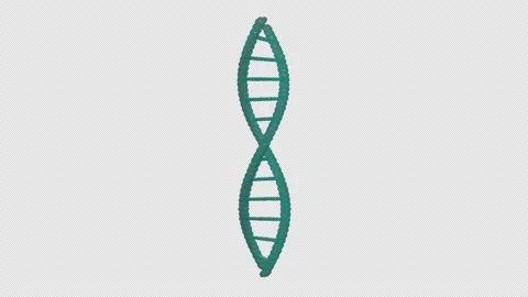 DNA Looping Animation with Transparent Background. DNA Molecule Animation Video stock 278539611