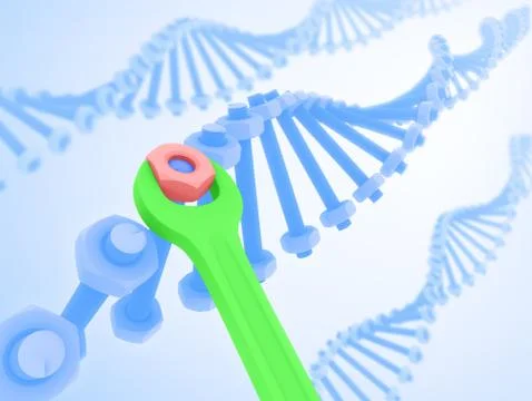DNA Manipulation Stock Illustration