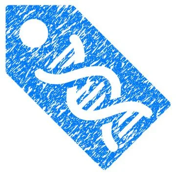 DNA Marker Grunge Icon Stockillustratie