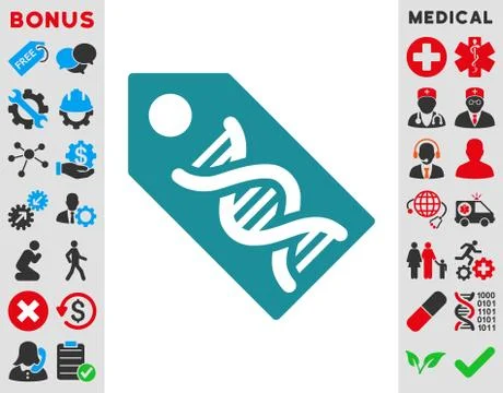Dna Marker Icon Stock Illustration