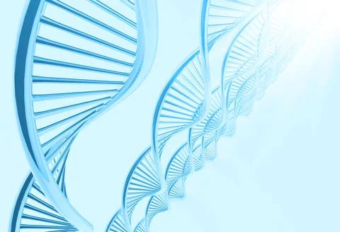 A dna in medical background Stock Illustration