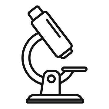Dna microscope icon outline vector. Gmo food Stock Illustration