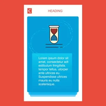 DNA  mobile vertical banner design design. Vector Stock Illustration