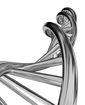 DNA model isolated on white background. DNA model isolated on white backgr... Stock Photos