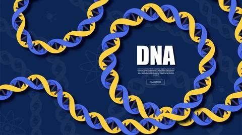 DNA modern banner Stockillustratie