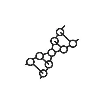 DNA Molecular Structure Icon Stock Illustration