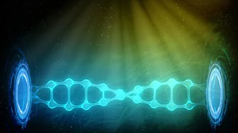 Dna-molecule 3d renders in low half, cg medical 3D illustration Illustration