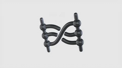 DNA Molecule Black and White Stock Footage 308000147