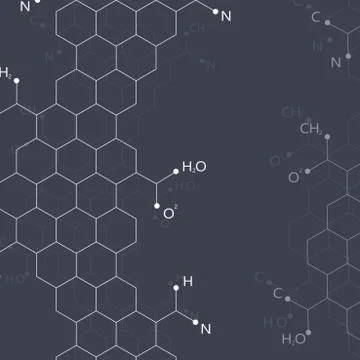 Dna molecule on black background. Graphic background for your design and your Stock Illustration