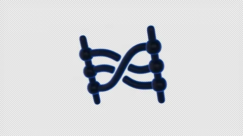 DNA Molecule Blue Stock Footage 308000214