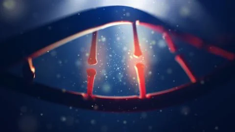 DNA molecule. Closeup of concept human genome. Stock Illustration