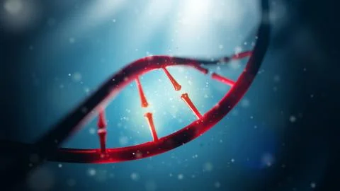 DNA molecule. Closeup of concept human genome. Stock Illustration