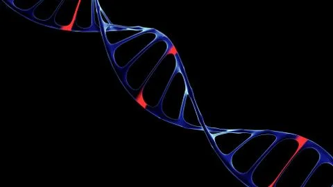 DNA molecule, the concept of artificial intelligence Stockillustratie