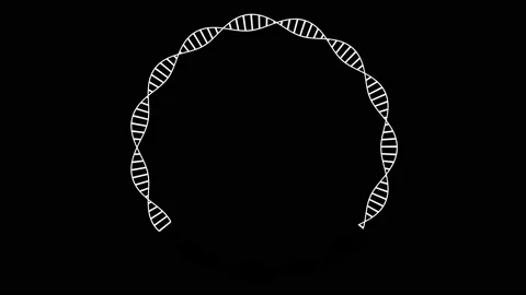 DNA molecule expands into a circle shape... | Stock Video | Pond5