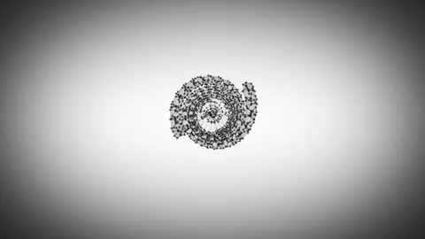 DNA Molecule Flytrough Stock Footage 124699407
