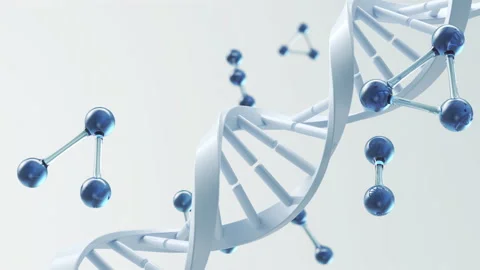 Dna with Molecule Stock Footage 194258651