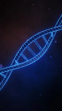 DNA Molecule on Gradient Background Stock Illustration