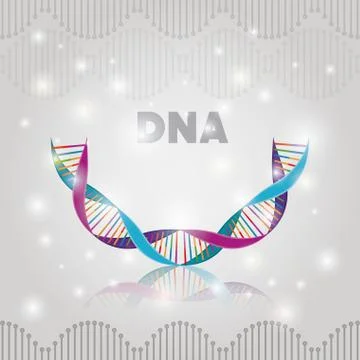 Dna molecule half circle structure pattern Stock Illustration