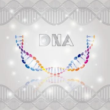 Dna molecule half circle structure pattern Illustrazione stock