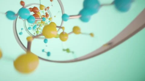 DNA molecule helix. B Stock Footage 72981115