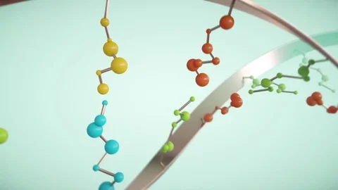 DNA molecule helix. C 스톡 동영상 72981173