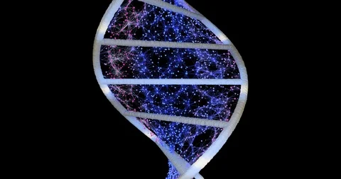 Dna molecule helix Video stock 105505859