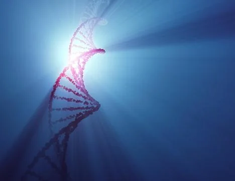 DNA Molecule Helix Genetic Code Stockillustratie