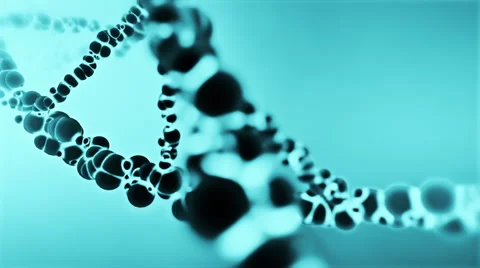 DNA molecule helix, loop. Stock Footage 47331066