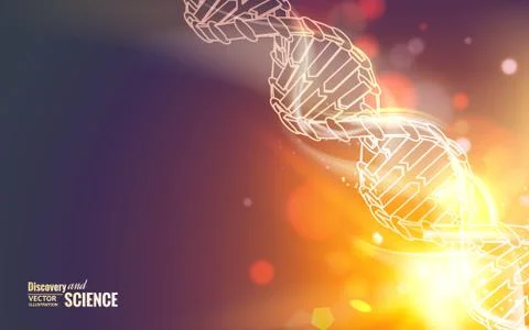 Dna molecule. 스톡 일러스트