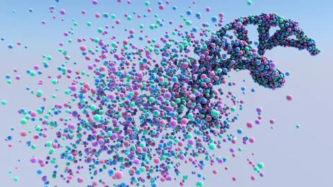 DNA Molecule Stock Illustration