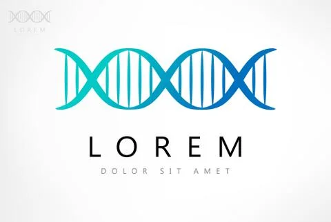 DNA molecule logo Stock Illustration