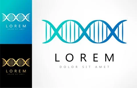 DNA molecule logo Stock-Illustration