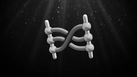 DNA Molecule Loop Stock Footage 307999495