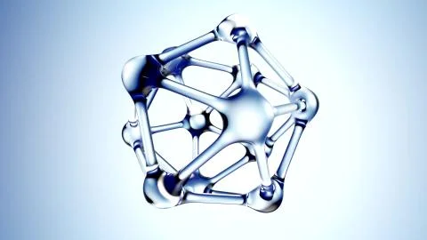 DNA molecule made of water 3d illustration Illustrazione stock