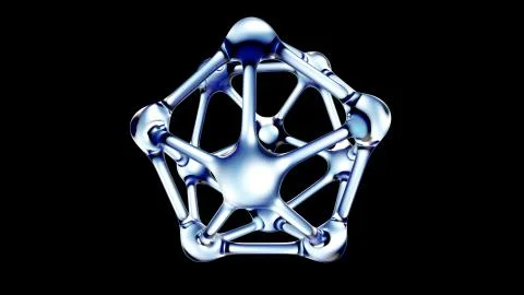 DNA molecule made of water 3d illustration Stock Illustration