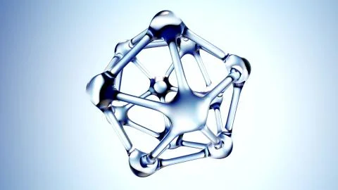 DNA molecule made of water 3d illustration Illustrazione stock