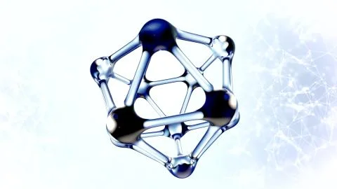 DNA molecule made of water 3d illustration Stock Illustration