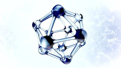 DNA molecule made of water 3d illustration イラスト素材