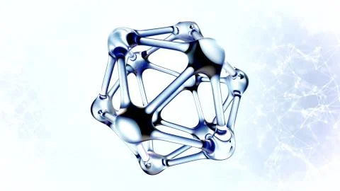 DNA molecule made of water 3d illustration Stock Illustration