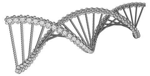 DNA molecule picture Illustrazione stock
