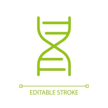 DNA molecule pixel perfect glassmorphism ui icon Illustrazione stock