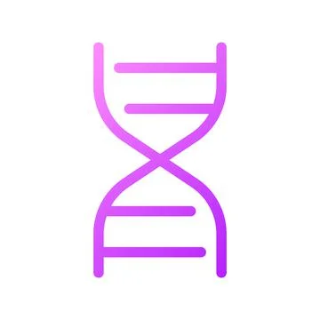 DNA molecule pixel perfect gradient linear ui icon Ilustração Stock