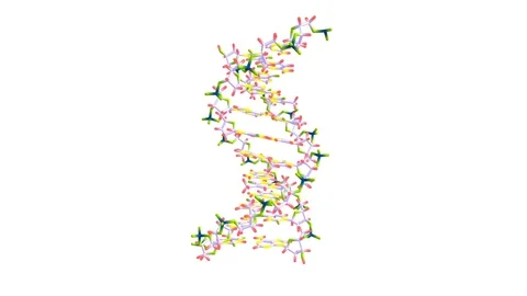 DNA molecule rotating Stock Footage 113790915