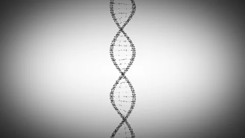 DNA molecule rotation Stock Footage 124698194