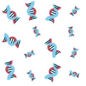 Dna molecule scientific medical pattern Stockillustratie