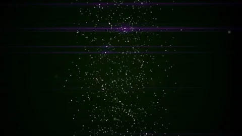 DNA molecule sequence of abstract particles changing colors on dark space Stock Footage 122267599